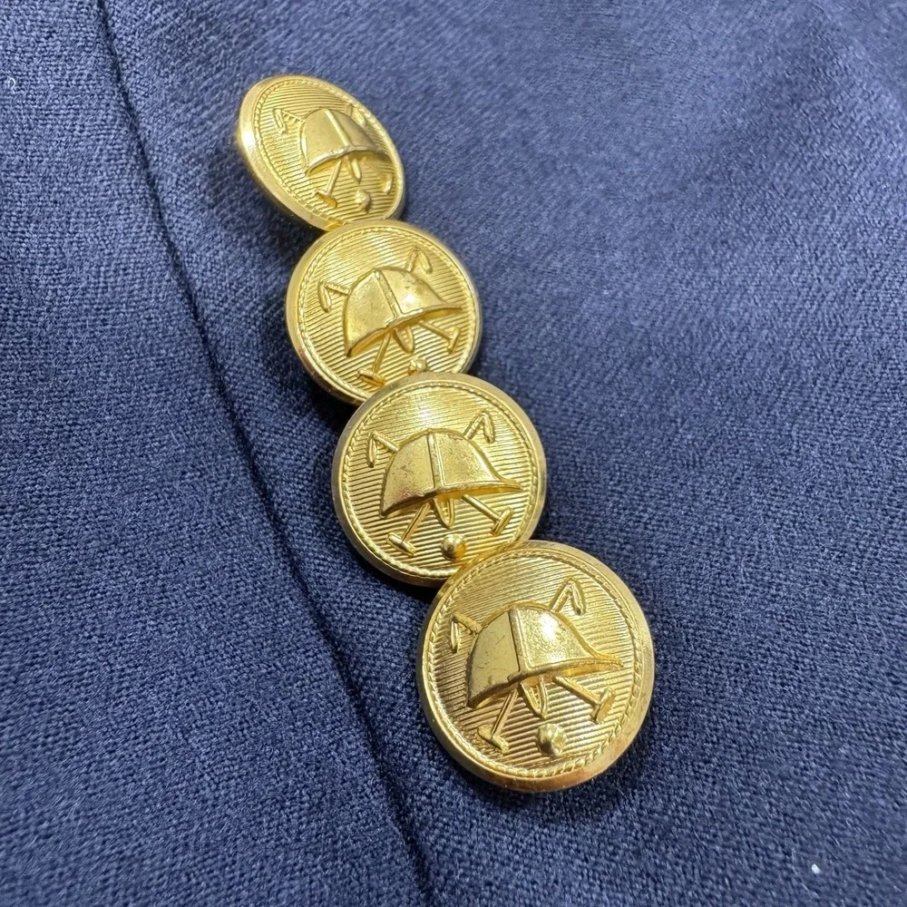 NEW Polo Ralph Lauren Wool Blazer Gold Buttons Italy Navy Youth Boys Sz 16 $325 - Picture 4 of 16